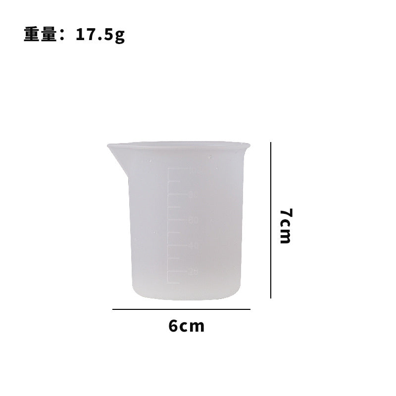 Food grade silicone measuring cup with graduated cup heat insulation and high temperature resistance 100ml 250ml liquid measuring cup cross-border hot sale