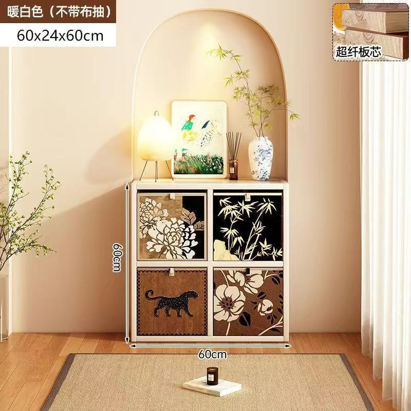 Simple bookcase all-in-one cabinet wall-mounted storage sofa side cabinet living room partition storage multi-layer storage cabinet bedside
