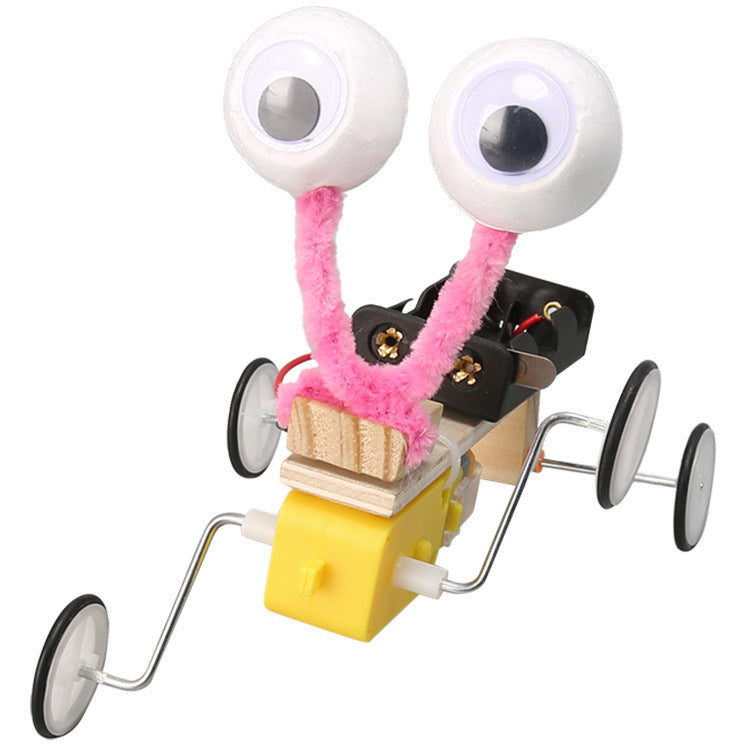 Technology small production handmade DIY electric crawler primary school students educational science teaching STEM toys assembly material package