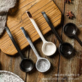 Large soup spoon for home ceramic spoon long handle soup drinking high temperature resistant spoon creative japanese large spoon spoon porridge spoon