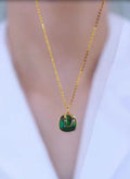 New trendy niche design d letter earrings for women, 925 sterling silver needle, elegant green stud earrings, wholesale ear jewelry