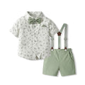 Children's spring new arrival cross-border korean style kids' set printed short-sleeve shirt boys' outfit baby's first birthday dress