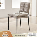Designer vanity chair - nordic minimalist modern high-end home dining room casual backrest chair - light luxury italian style dining chair