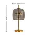 Modern minimalist glass table lamp - nordic style, light luxury design for master bedroom, living room, bedroom bedside - soft decoration design accent table lamp