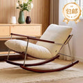 Single fika rocking chair italianaccessible luxury casual sofa rocking chair living room balcony lazy rocking chair sofa wholesale