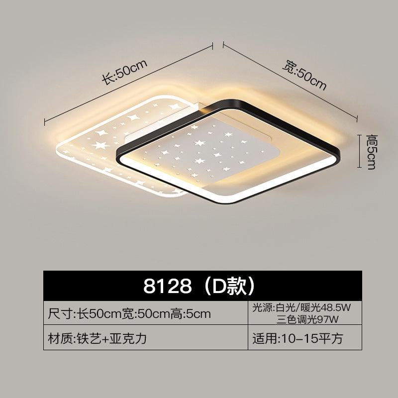 Living room light 2023 new modern simple atmosphere Nordic light luxury starry sky ceiling light master bedroom light household large lighting