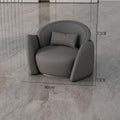 New arrival business negotiation sofa leather art lobby creative casual reception table and chairs orange and white surrounded combination furniture
