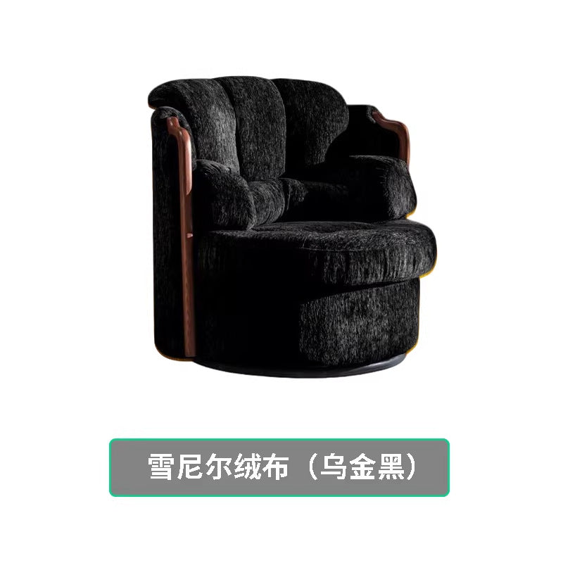Second-hand style rotate casual chair armchair tea main chair living room study casual chair accessible luxury full cowhide office chair