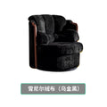 Second-hand style rotate casual chair armchair tea main chair living room study casual chair accessible luxury full cowhide office chair