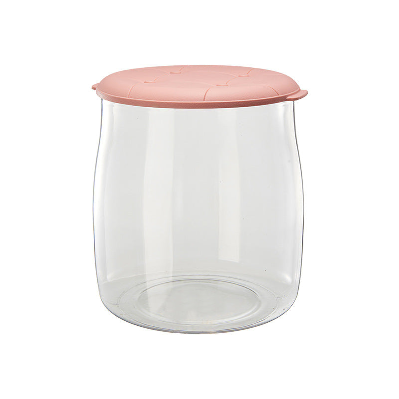 New transparent storage plastic stool - large capacity home toy storage box - clear storage ottoman with seating