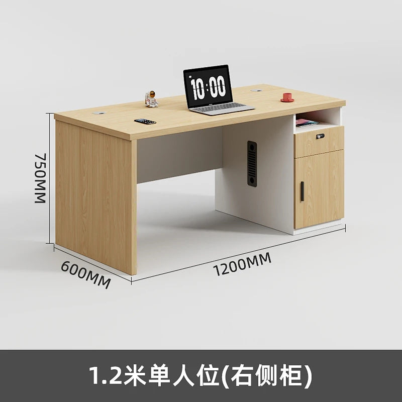 Office desk computer desk minimalist modern office employee single desk chair combination furniture manager's desk small employee workstation