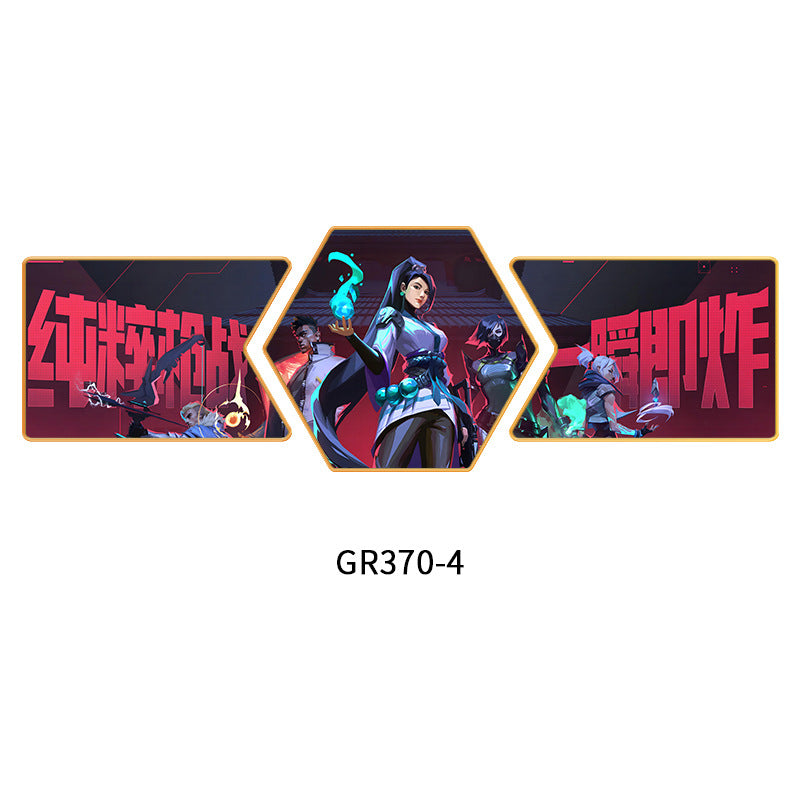 Fearless contract game decorative painting Internet cafe box aisle mural e-sports hotel background wall Valorante hanging painting