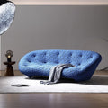 Italian minimalist fabric sofa, curved living room, large apartment, villa, designer, special-shaped corner shell sofa, original