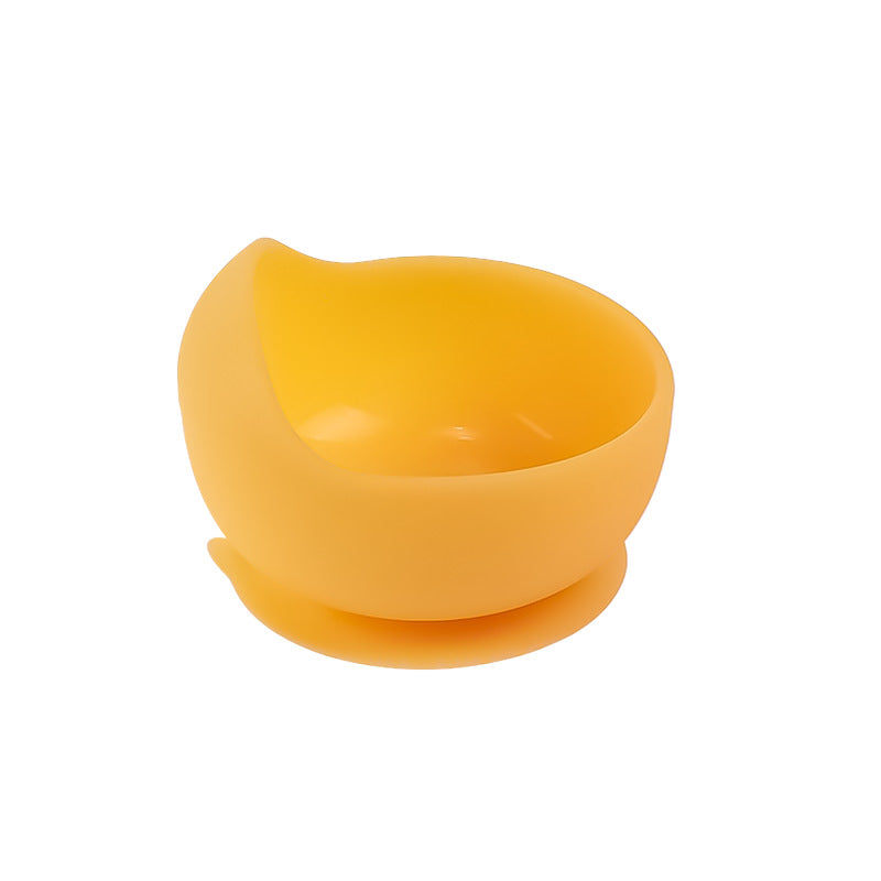 Cross-border new product food-grade silicone non-slip snack bowl suction cup type children's learning tableware snail cartoon bowl
