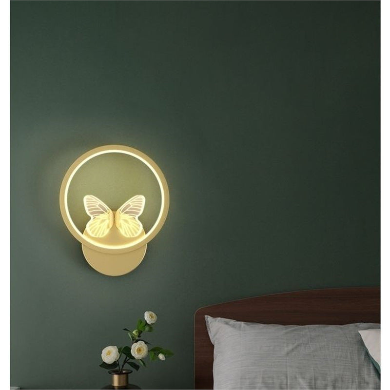 Led energy-saving nordic bedroom wall lamp stylish creative aisle corridor living room study antler wall lamp wall light luxury