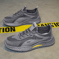 Men's winter breathable mesh lightweight hollow-out running casual sports shoes for work, business, and labor protection - trendy footwear