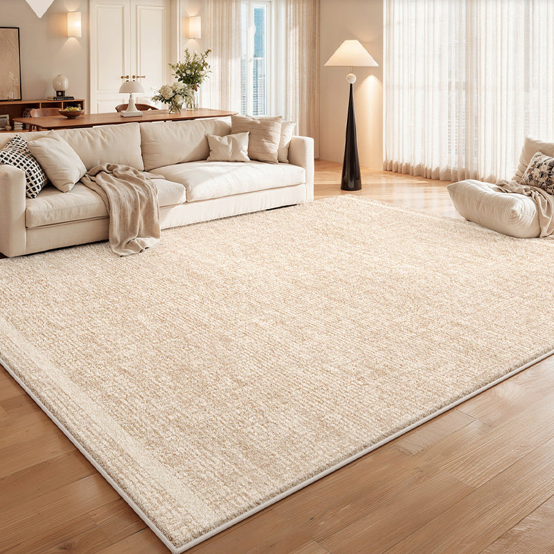 Removable and washable carpet living room medieval cream style no-wash and wipeable double-layer removable machine washable soundproof floor mat for home use