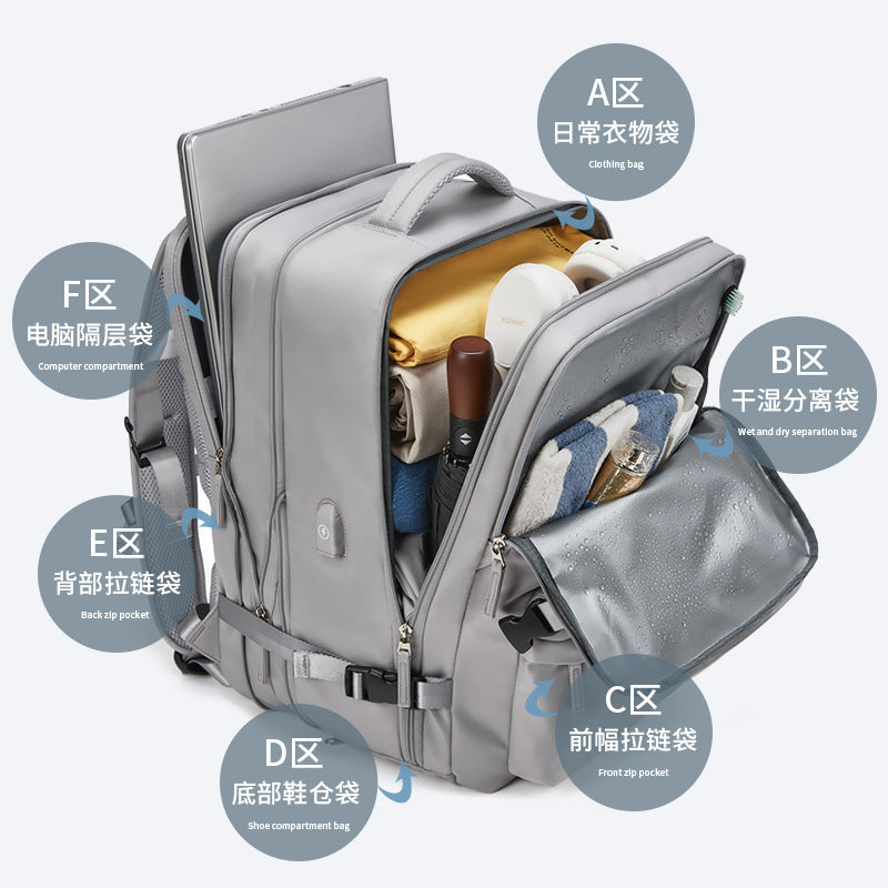 School bag boys backpack female college student high school student backpack large capacity Korean version simple travel backpack