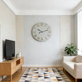 New retro roman numeral silent wall clock - quartz clock for living room, bedroom, home decor, and stylish wall mount