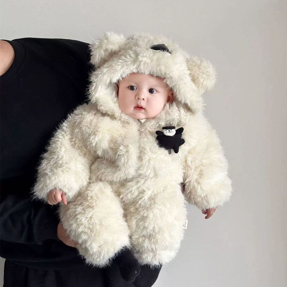 Wintercute super cute jumpsuit for men and women baby k-style infant baby winteroutwear romper hooded super cute clothes