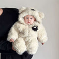 Wintercute super cute jumpsuit for men and women baby k-style infant baby winteroutwear romper hooded super cute clothes