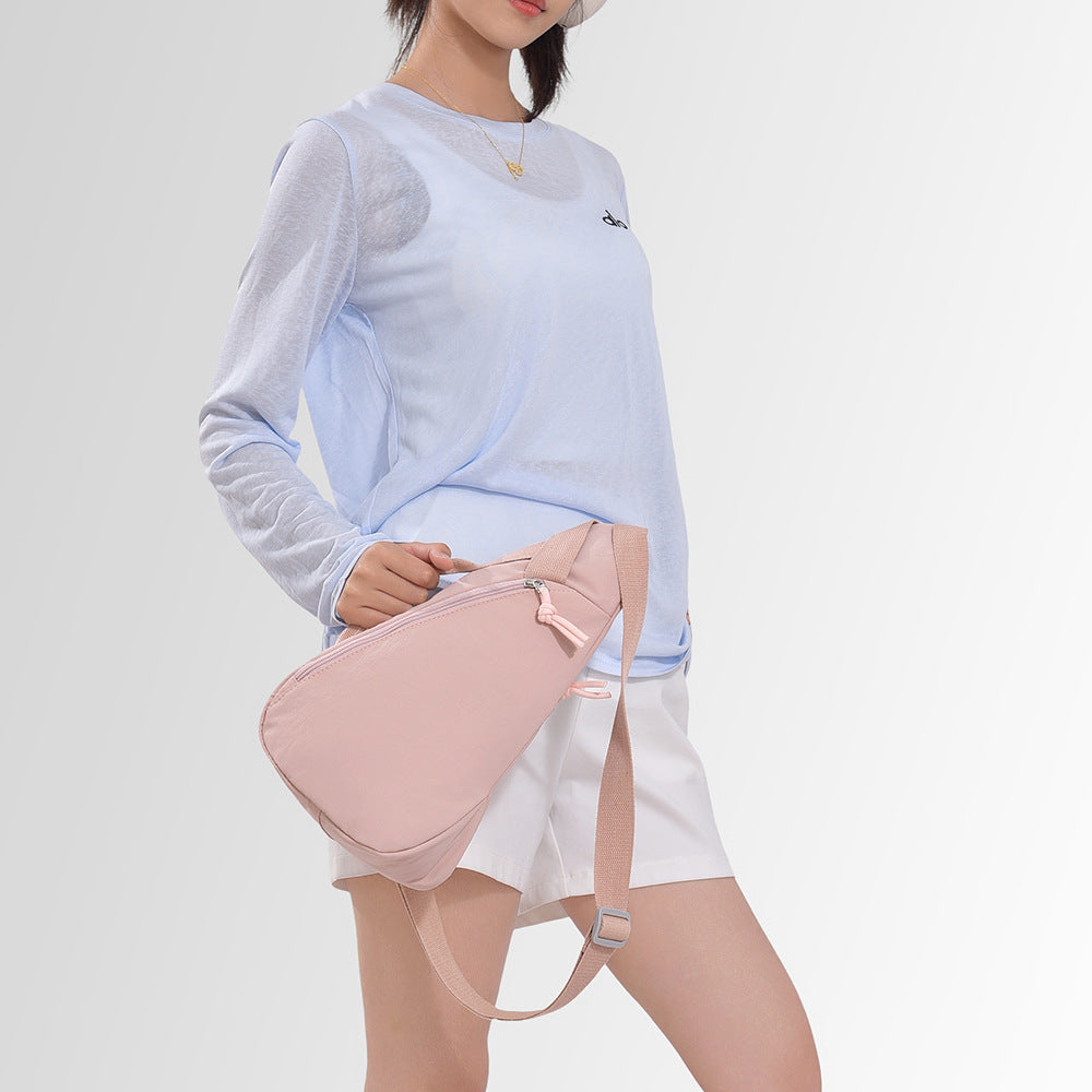 Fashion shoulder messenger bag large capacity outdoor messenger bag breast bag casual bag niche mobile phone bag small satchel