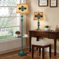 Green floor lamp living room bedroom american bedside lamp nordic coffee table floor lamp frenchretro lamp storage rack