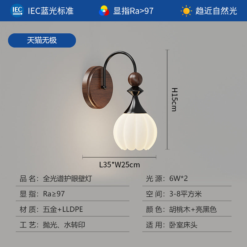 French medieval style living room chandelier modern simplicity high-end hall main lighting 2025 new walnut lamps