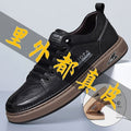 2025 new men's genuine leather casual shoes - full grain leather inside & out, breathable, soft sole, non-slip, slip-on white sneakers