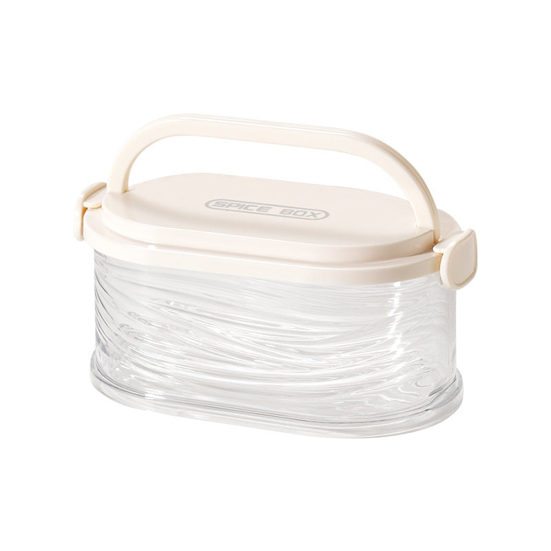 Living room grid sealed tank scented tea storage box multi-layer grain tank storage tank dry goods transparent storage tank with lid