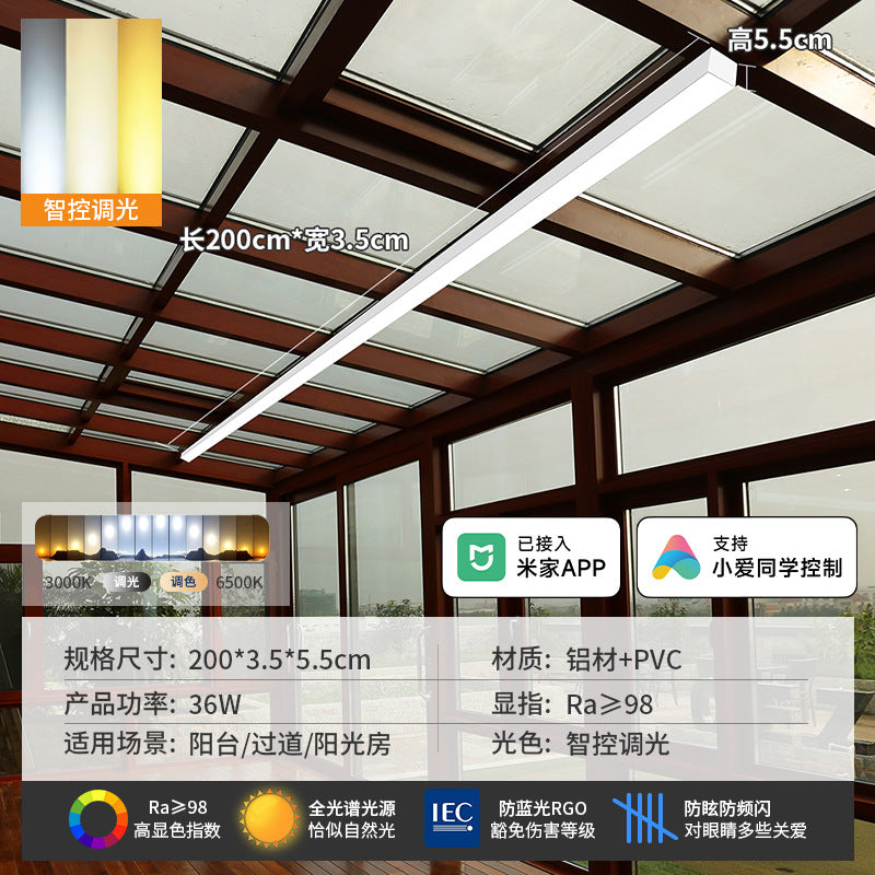 Minimalist aisle light corridor light sun room cloakroom balcony ceiling light minimalistled strip light entrance lamp