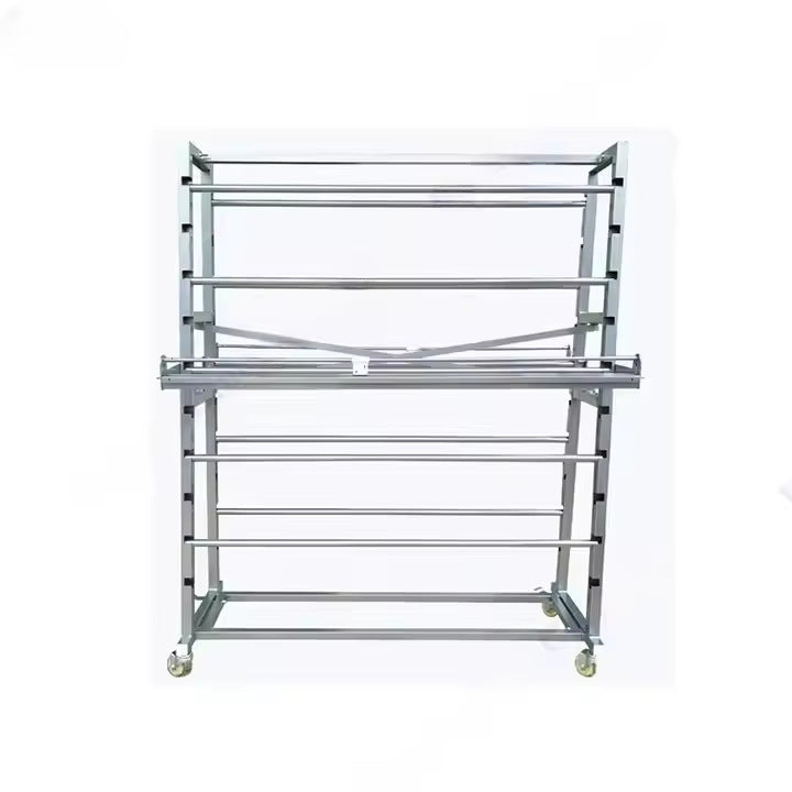 Source Factory Heavy-duty Textile Cloth Roll Display Stand Double-sided Metal Storage Rack Storage Multi-layer Storage Commercial
