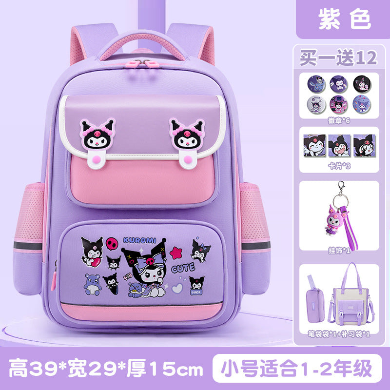 New Elementary School Girls Children's School Bag Cute Girls Backpack Large Capacity Burden Reduction Junior High School Students Japanese School Bag