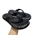 Eva flip-flops women's summer 2026 new french style flat bottom outdoor summer sandals beach wear fashion