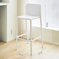 Scandinaviancasual bar chair modern normcore plastic backrest bar chair for home reinforced designer creative high stool