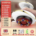 Top-of-the-line beauty massager with gold charging (10 steel balls + 10 lights + 18 modes + 1200mah + digital display + blue light therapy + heating)