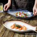 Fish plate ceramic steamed fish plate creative fish plate for home chopped pepper fish head special new arrival large fish plate wholesale