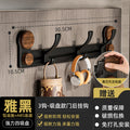 Suction cup door rear hook, no punching, strong load-bearing, vintage style bathroom adhesive coat hook, coat rack, traceless adhesive hook