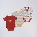 Baby short-sleeved butt-covering cotton girl boy baby triangle khaki suit jumpsuit rompers children's clothing new arrival