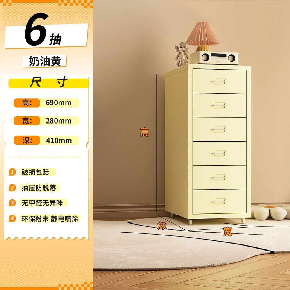 For home under the table file cabinet drawer cabinet storage cabinet iron storage cabinet slit storage cabinet iron file drawer cabinet