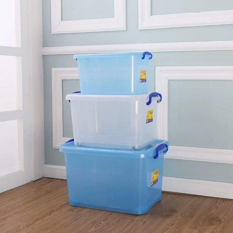 Hengda plastic transparent storage box extra large storage box clothes toy sorting box clothes storage box plastic basket box