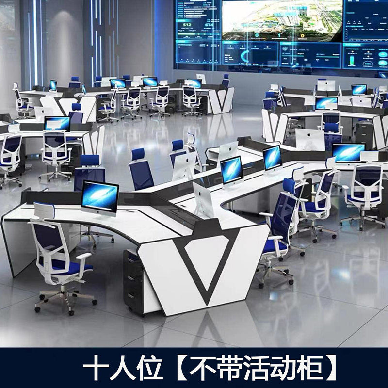 Saint li operation console console paint technology command console control room monitoring console multi-slot computer desk