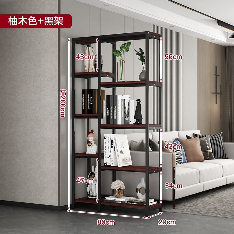 Floor-standing storage rack, living room partition, multi-layer bookshelf, flower rack, balcony flower pot rack, casual bogu rack, office display rack