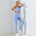 European and american peach butt yoga bra and leggings set - autumn/winter style, stretchy, sexy, outerwear-friendly, fitness activewear leggings for women