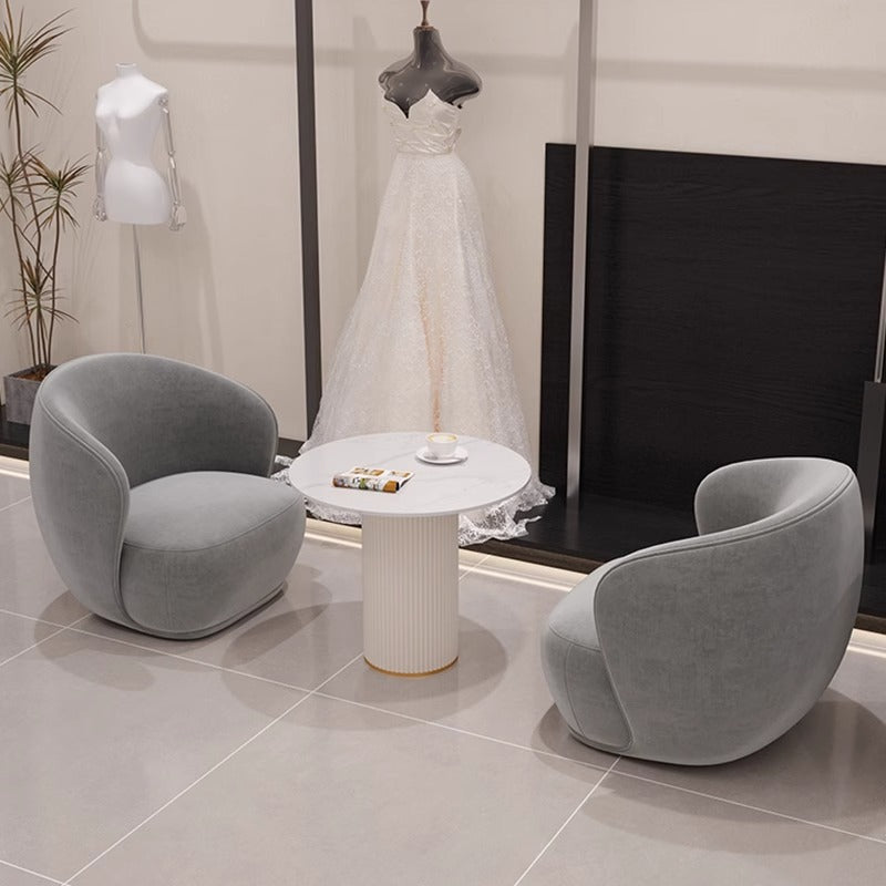 Luxury negotiation table and chair set, lounge area single sofa table and chair, hotel lobby, sales office, business reception sofa