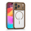 Suitable for iphone17prom mobile phone case 16 two-in-one magnetic suction apple 15 electroplated button pc cooling mobile phone case
