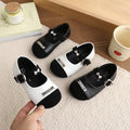Vancahao girls' leather shoes -  spring/autumn new collection: stylish flats, princess shoes, korean style, soft sole single shoes for girls