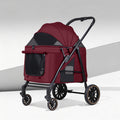 2026 new arrival: factory direct wholesale of medium to large lightweight pet strollers - outdoor foldable cat carriers and dog pushchairs