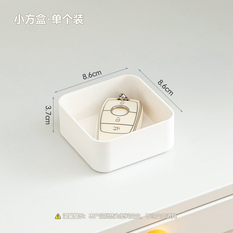 Separate sundries storage box Rectangle plastic porch storage box Grid porch storage desktop strip storage box