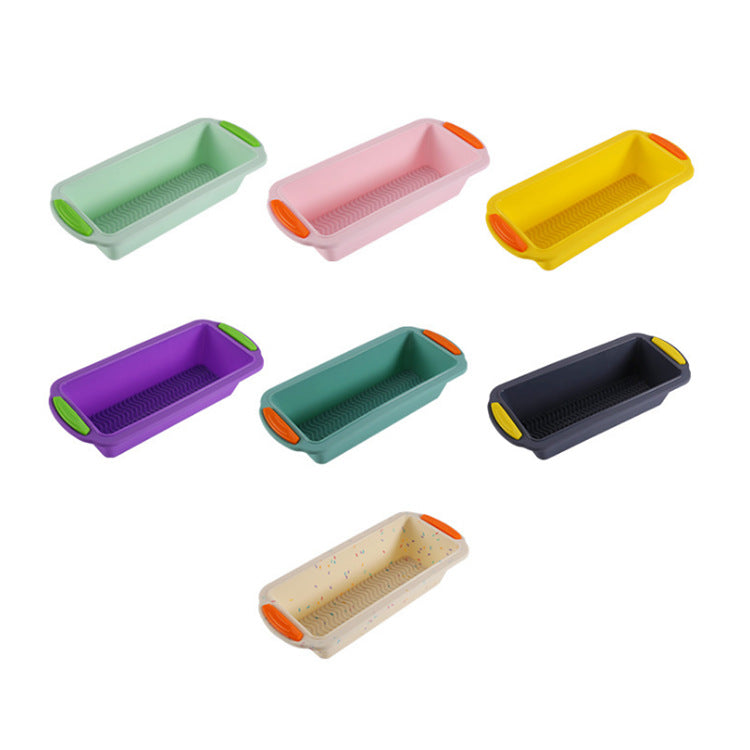 Colorful toast mold non-stick silicone home baking toast bread mold rectangular silicone cake baking tool
